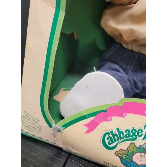 1985 Cabbage Patch Kids Boy Doll Vick Hudson Sept 1st Cert & Box READ 1 - Picture 14 of 16